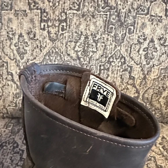 Frye Dark Brown Leather Boots - Picture 2 of 9